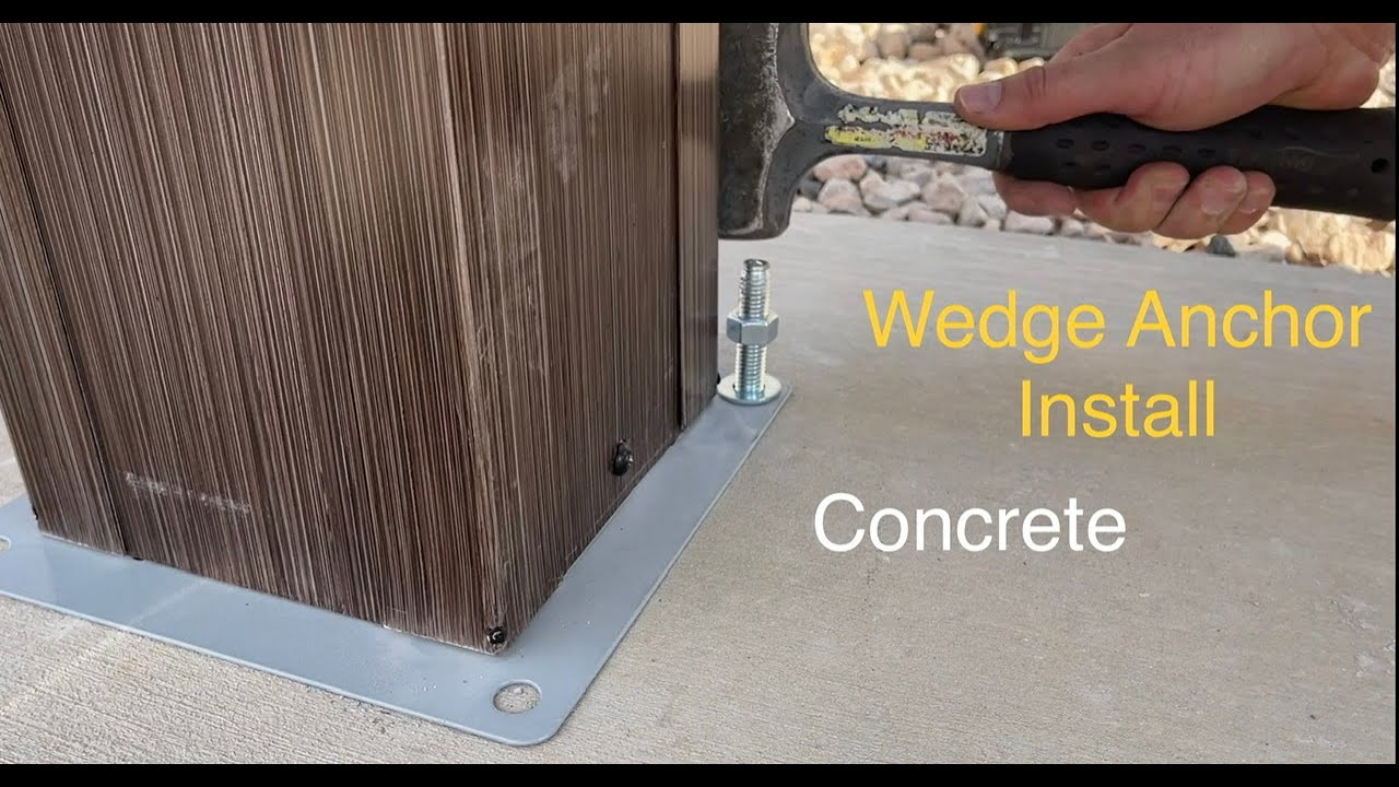 Wedge Anchor Into Concrete Diy. How To Bolt Down A Gazebo, Shed, Or ... with The Right Way to Bolt a Gazebo Down on Pavers Without Cracking Them