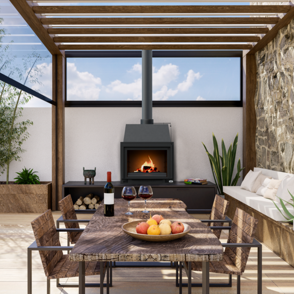 Why An Alfresco Fireplace Is The Hottest Garden Piece This Winter with Simple Ways to Keep Smoke and Grease Out of Your Alfresco Dining Space