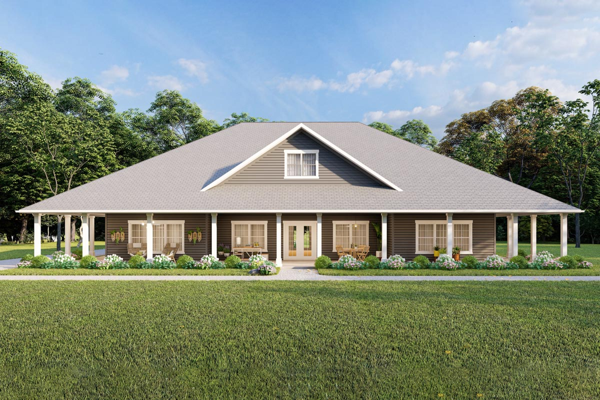 Wrap Around Porch Ideas For Ranch House: Enhance Curb Appeal And ... within Single Story Ranch House With Wrap Around Porch