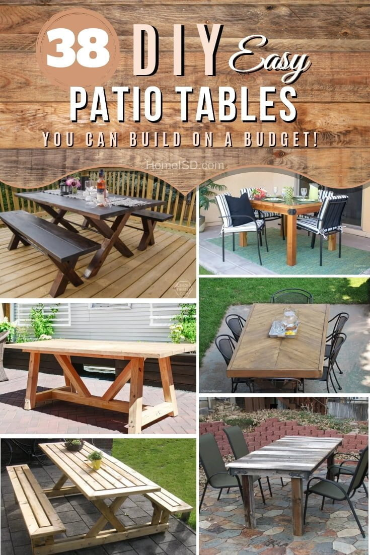 Diy Outdoor Furniture - 39 Easy Projects You Can Do Right Now with Small Outdoor Side Table Ideas