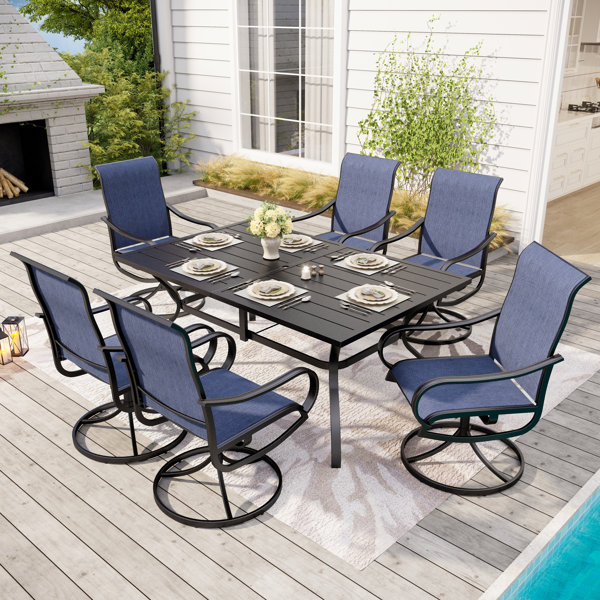 Why Rectangular and Round Six Person Patio Dining Sets Change How We Gather Outside