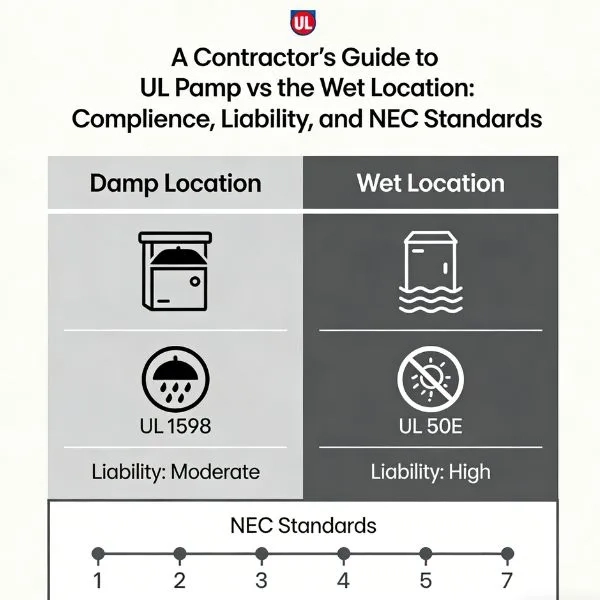 Ul Damp Vs. Wet Location: A Contractor’s Guide To Nec Compliance in Navigating Wet Location Ratings For Outdoor Fans In Exposed Patio Environments