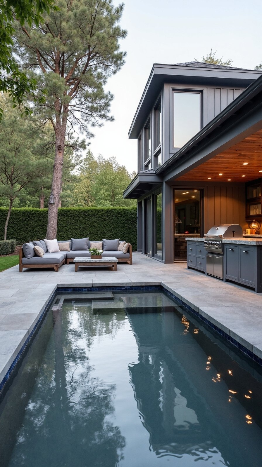 15 Unique L-Shape Patio Ideas For Unique Layouts throughout Outdoor End Table For Lounge Chairs