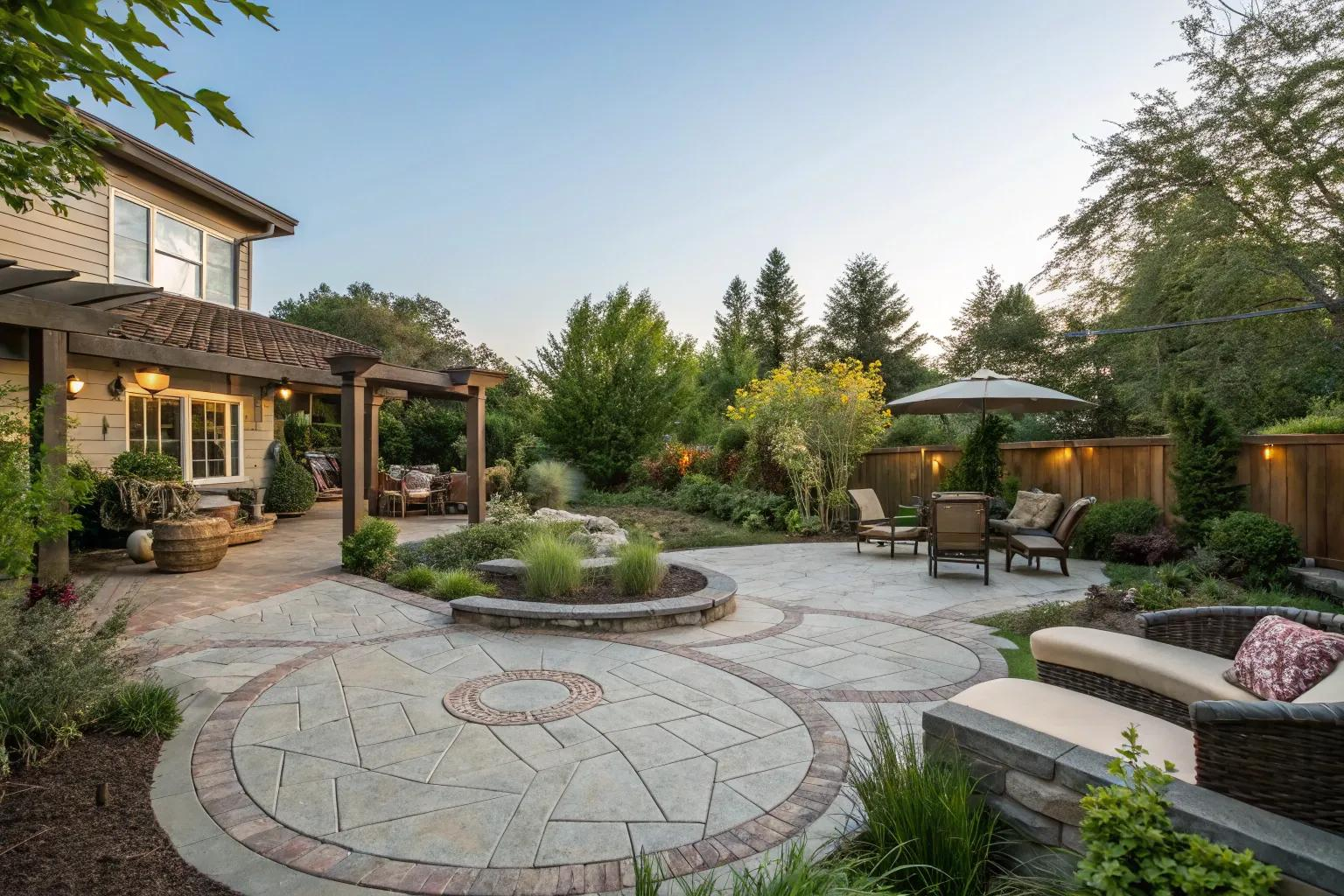 20+ Inspiring Pavers Patio Ideas For Your Home within Outdoor End Table For Lounge Chairs