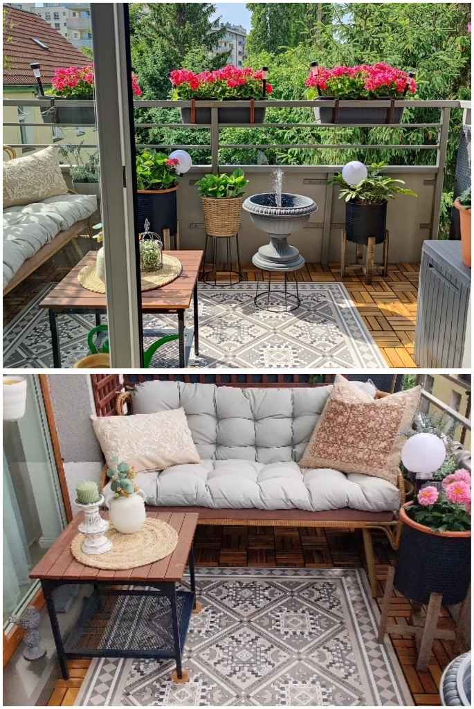 23 Unique Small Balcony Garden Ideas To Transform Your Space with Modern Outdoor Lounge Furniture Ideas
