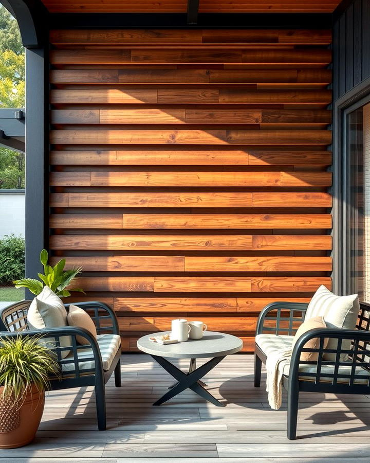 25 Patio Wall Ideas To Transform Your Outdoor Space with regard to Decoding the Natural Oils and Lifespans of Outdoor Woods Before You Build Your Patio