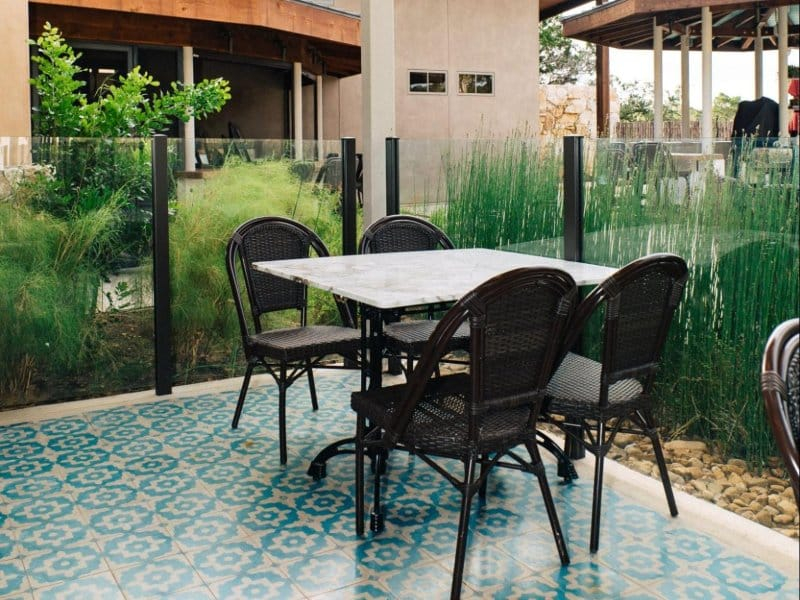 All-Season Armor: Unveiling The Best Patio Floor Coatings For Year ... with regard to Outdoor Side Table For Plant Display