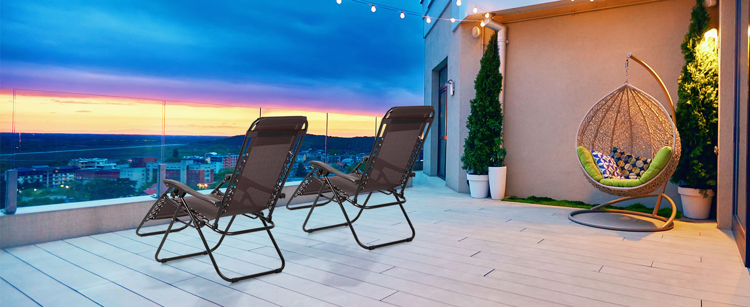 Amazon.com: Nazhura Set Of 2 Relaxing Recliners Patio Chairs Adjustable ... in Why More People Are Trading Traditional Lawn Furniture for Canopy Recliners in 2026