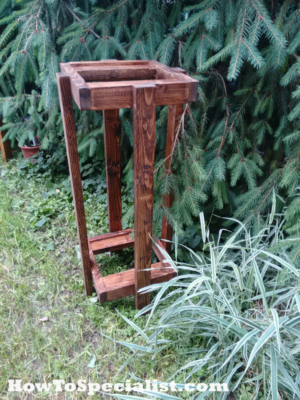 Diy Tiered Wooden Plant Stand pertaining to Rustic Outdoor Plant Stand Table