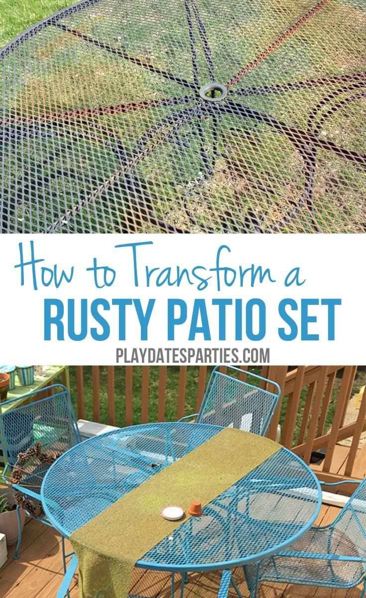 Skip the Replacement Cost Here is How Everyday Home Cooks and Gardeners Are Saving Their Rusted Patio Sets