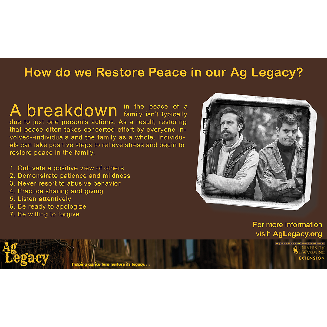 How Do We Restore Peace In Our Ag Legacy? in Restoring Peace to Your Outdoor Living Space by Balancing Fan Blades