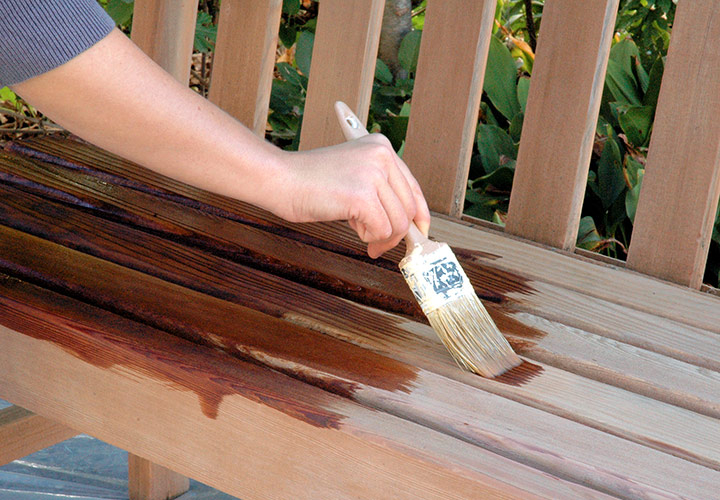 How To Treat An Outdoor Wooden Bench in Teak Outdoor Side Table Maintenance