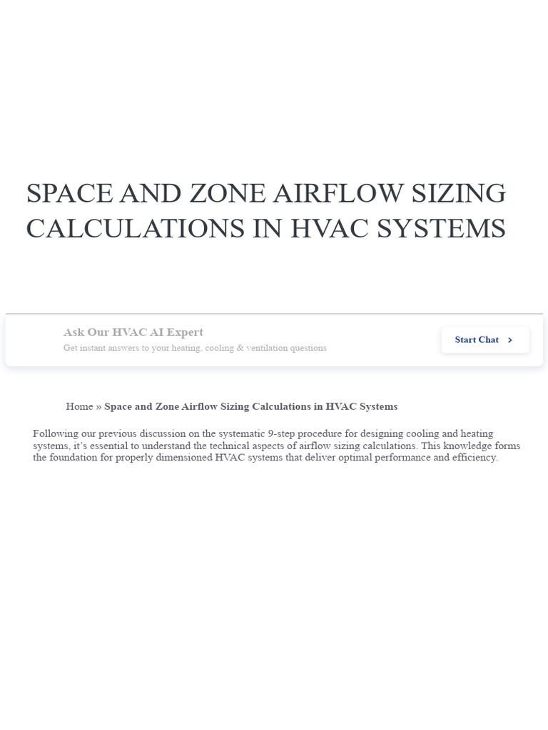 Hvac Airflow Sizing Calculations Guide | Pdf | Heat | Thermodynamics in How To Choose Outdoor Ceiling Fan