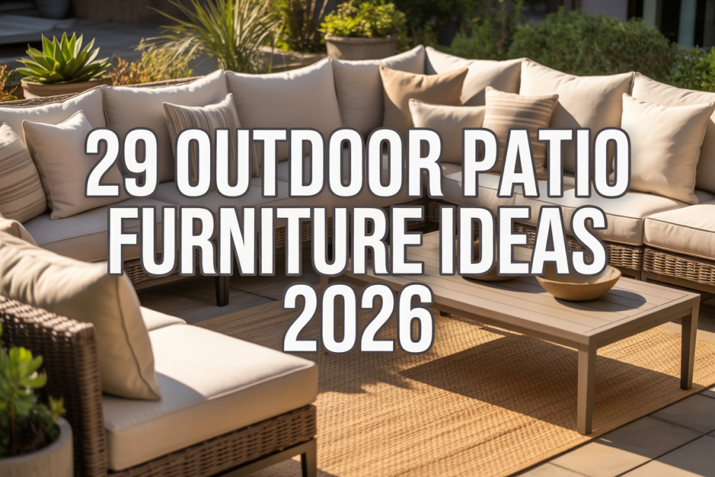 Stylish Outdoor Patio Furniture Ideas 2026 For Cozy inside Outdoor Lounge Chair With Canopy