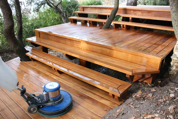 Teak Deck Maintenance - How To Clean for Teak Outdoor Lounge Chair Maintenance