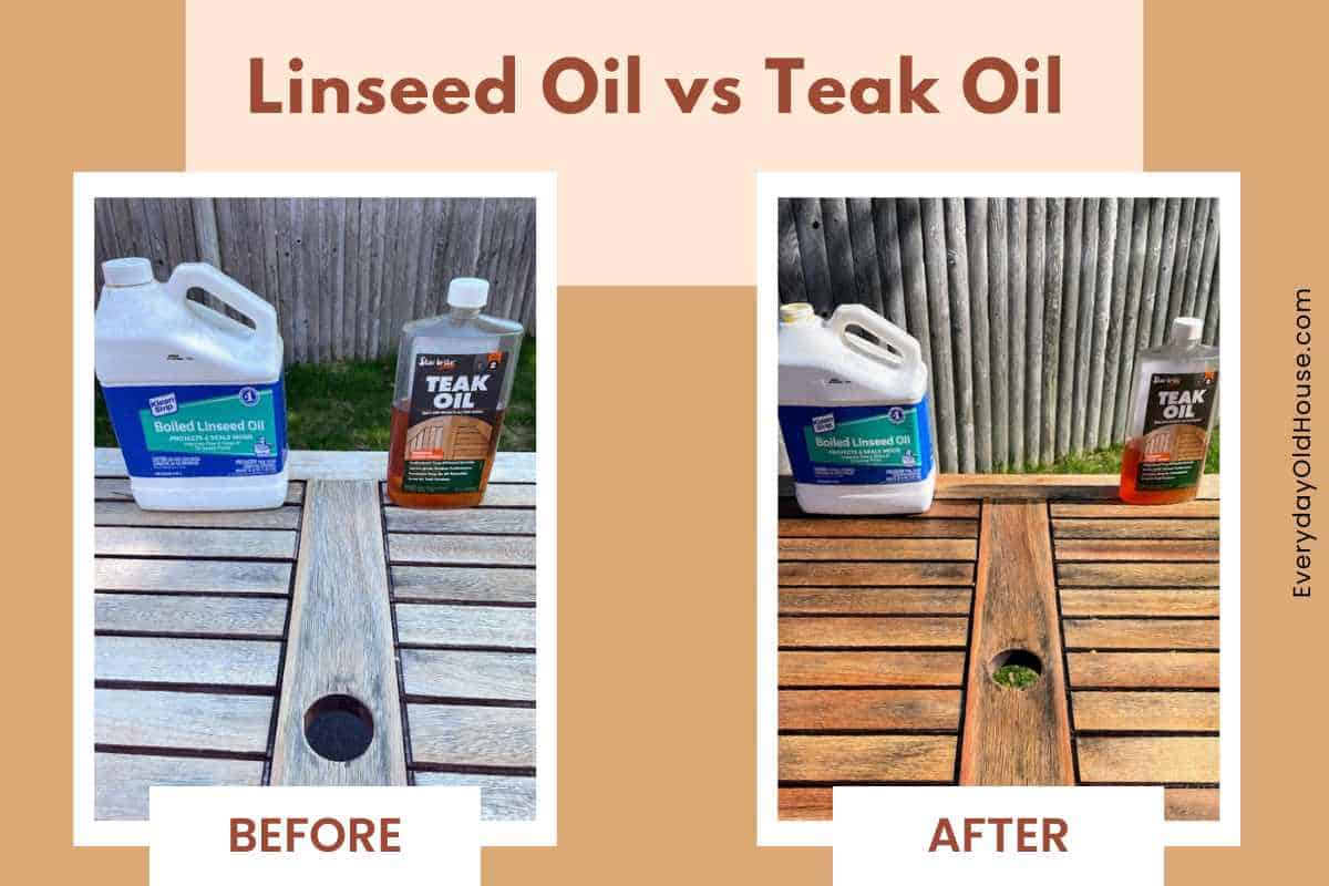 Teak Vs. Linseed Oil On Eucalyptus Patio Furniture - Everyday Old House throughout Decoding the Natural Oils and Lifespans of Outdoor Woods Before You Build Your Patio