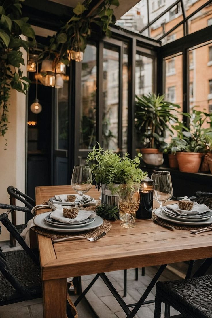 How to transform a cramped balcony into your favorite dining spot this year