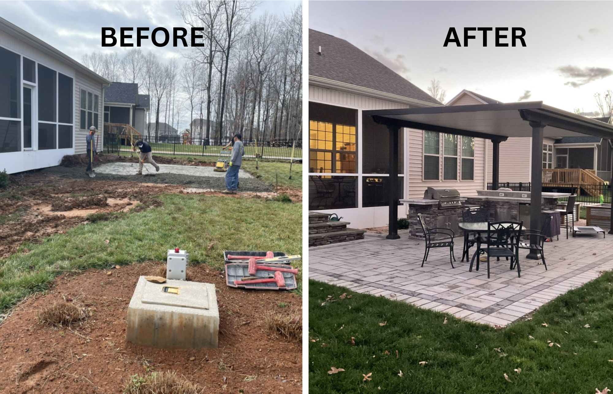 Transform Your Outdoor Space: Patios Before And After Redesigns in Low Carbon Outdoor Furniture Brands